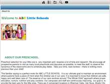 Tablet Screenshot of abclittleschools.com